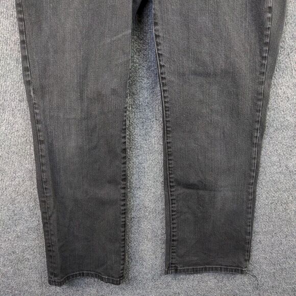 Lauren Jeans Co. Womens Classic Straight Jeans Blac Plus Size 14 Denim 5-Pocket - Picture 4 of 11